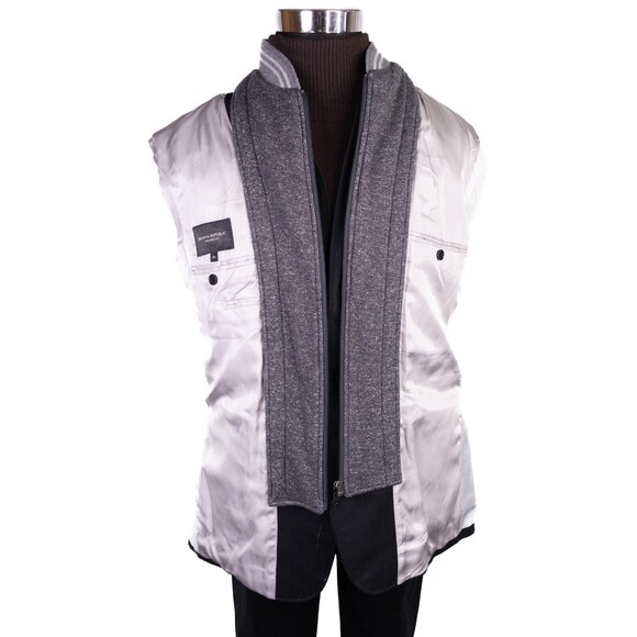 Banana Republic Blazer Sz 44R Cotton Tailored Fit Two Button Black 2 Btton Sport - Picture 11 of 16